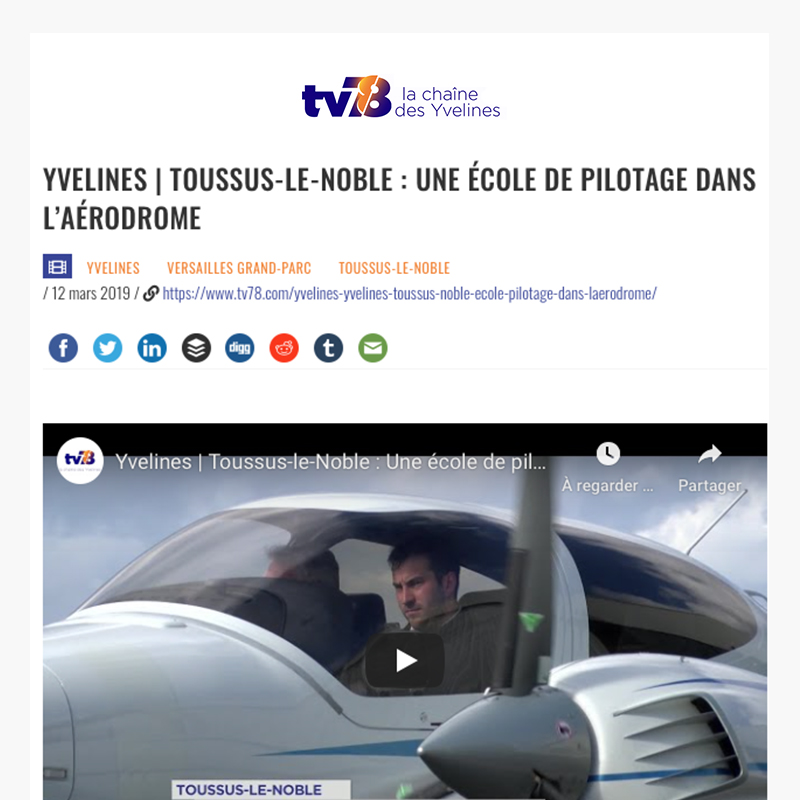 Toussus-le-Noble - Une école de pilotage dans l'aérodrome