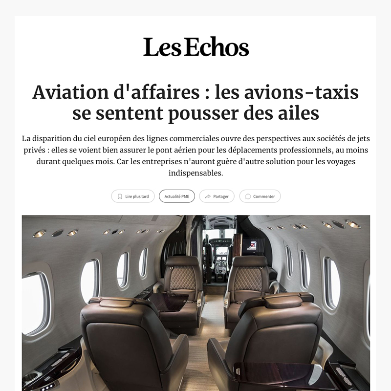 Aviation d’affaires - les avions-taxis se sentent pousser des ailes