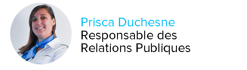 Prisca Duscène Responsable des Relations Publiques Astonfly